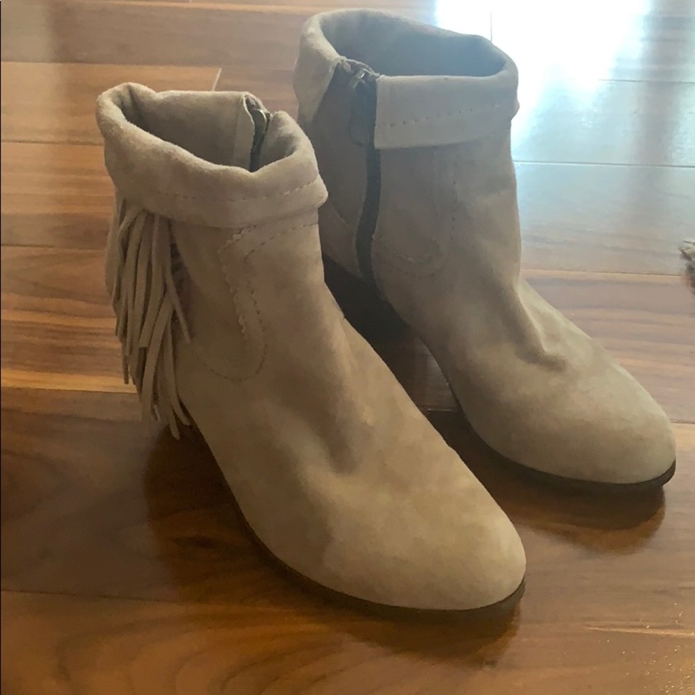 San Edelman fringe booties